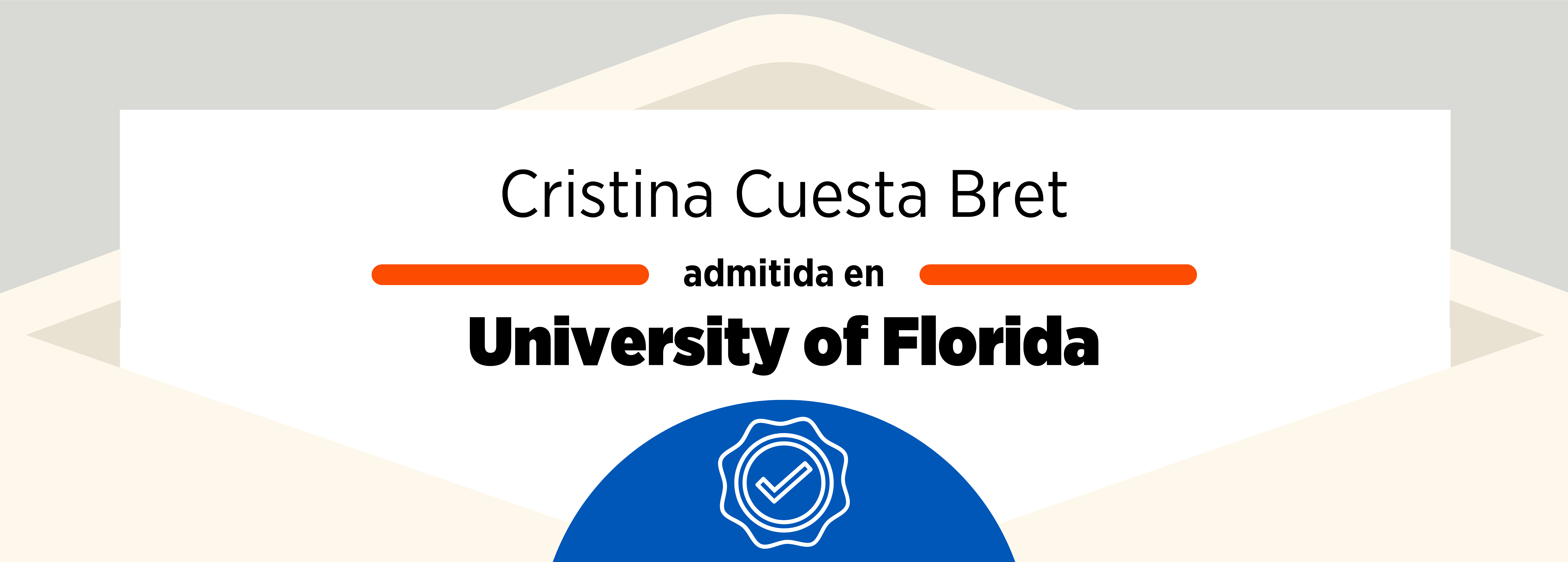 Admissions 2021: Cristina Cuesta Bret & the University of Florida