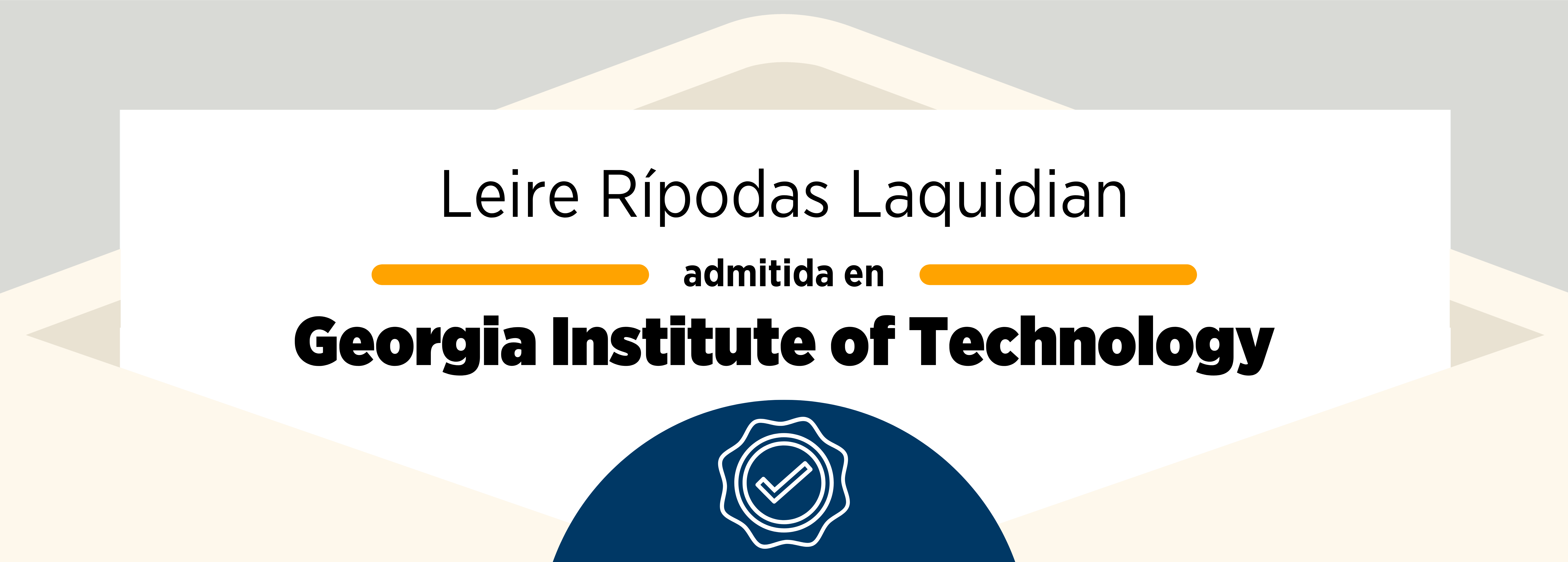 Admissions 2021: Leire Rípodas Laquidain & Georgia Institute of Technology