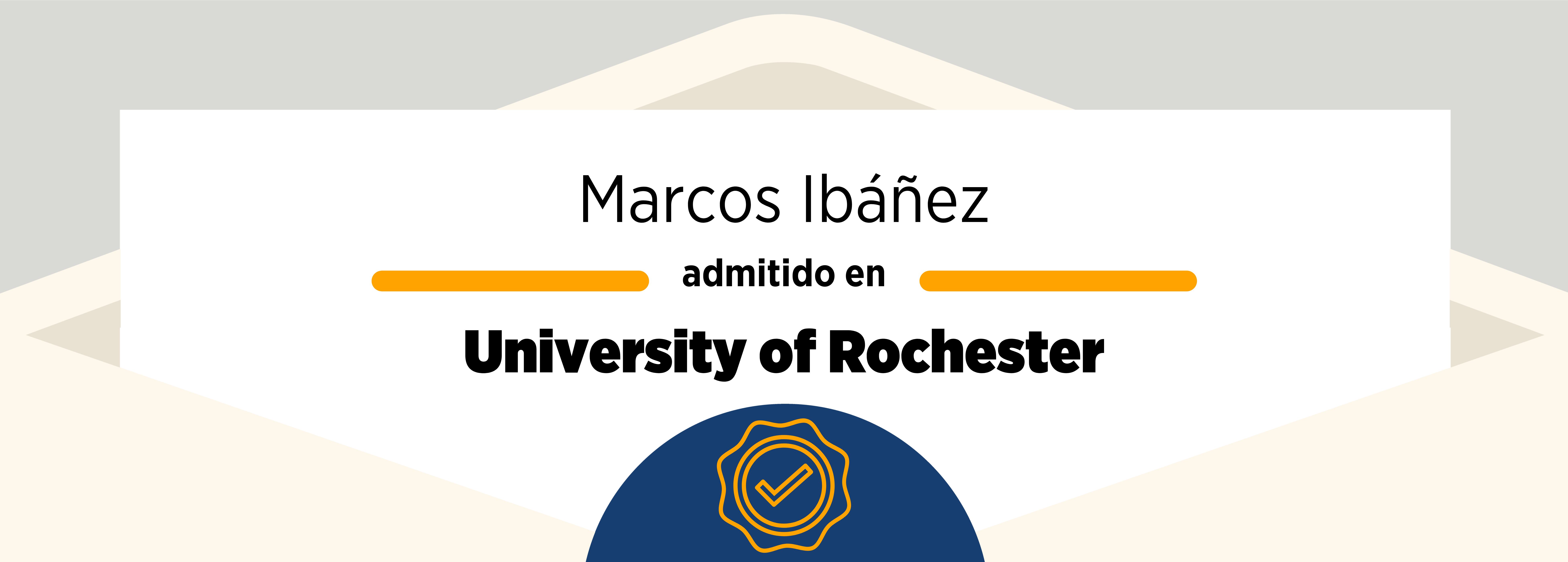 Admissions 2022: Marcos Ibáñez and University of Rochester