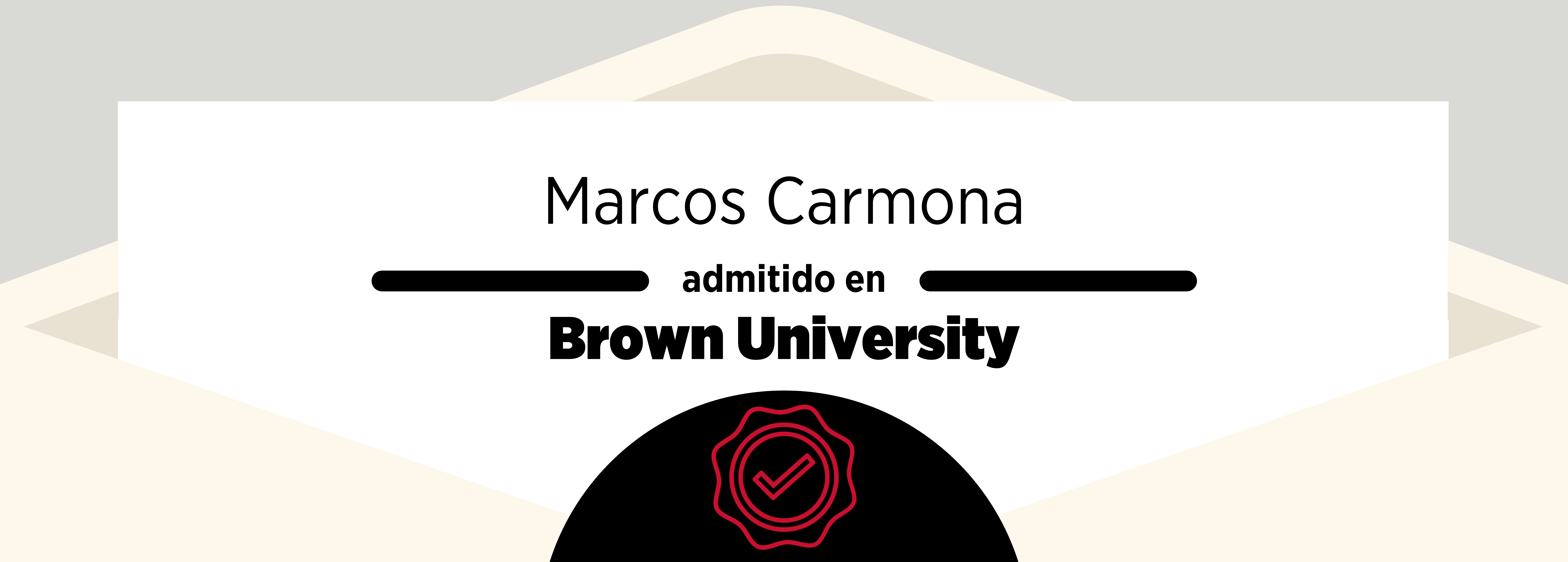 Admissions 2022: Marcos Carmona and Brown University