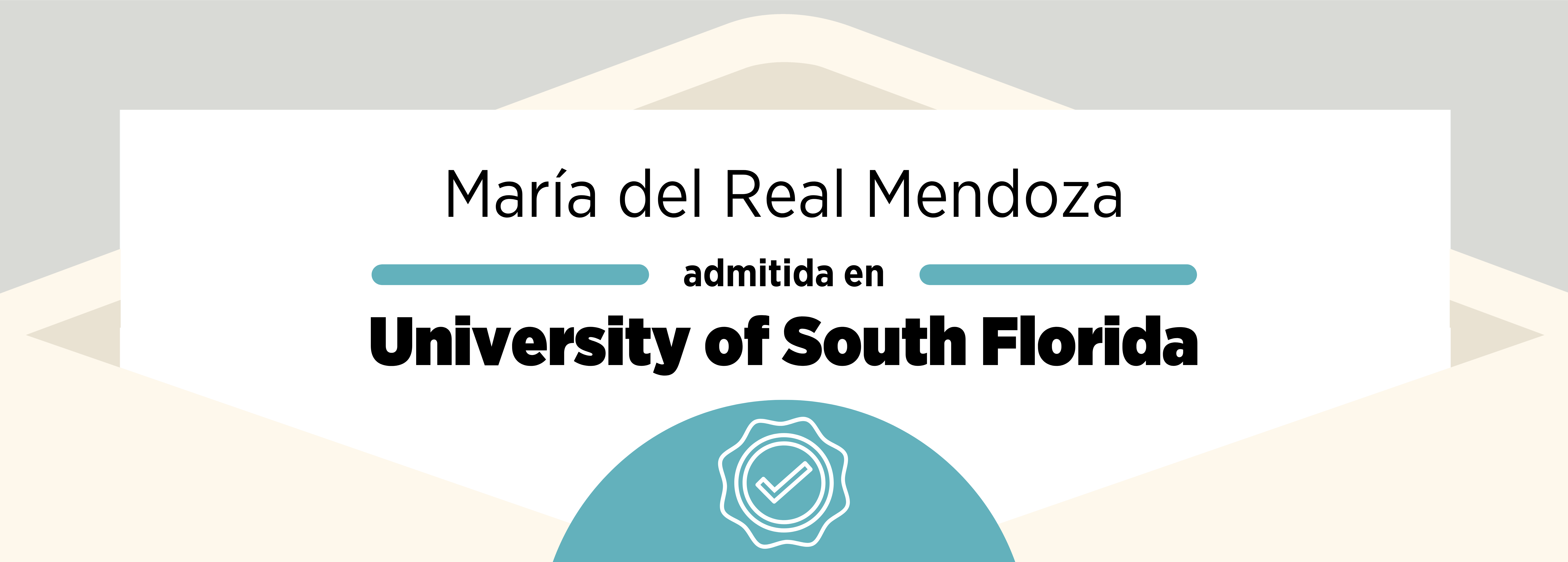 Admissions 2021: María del Real Mendoza & the University of South Florida