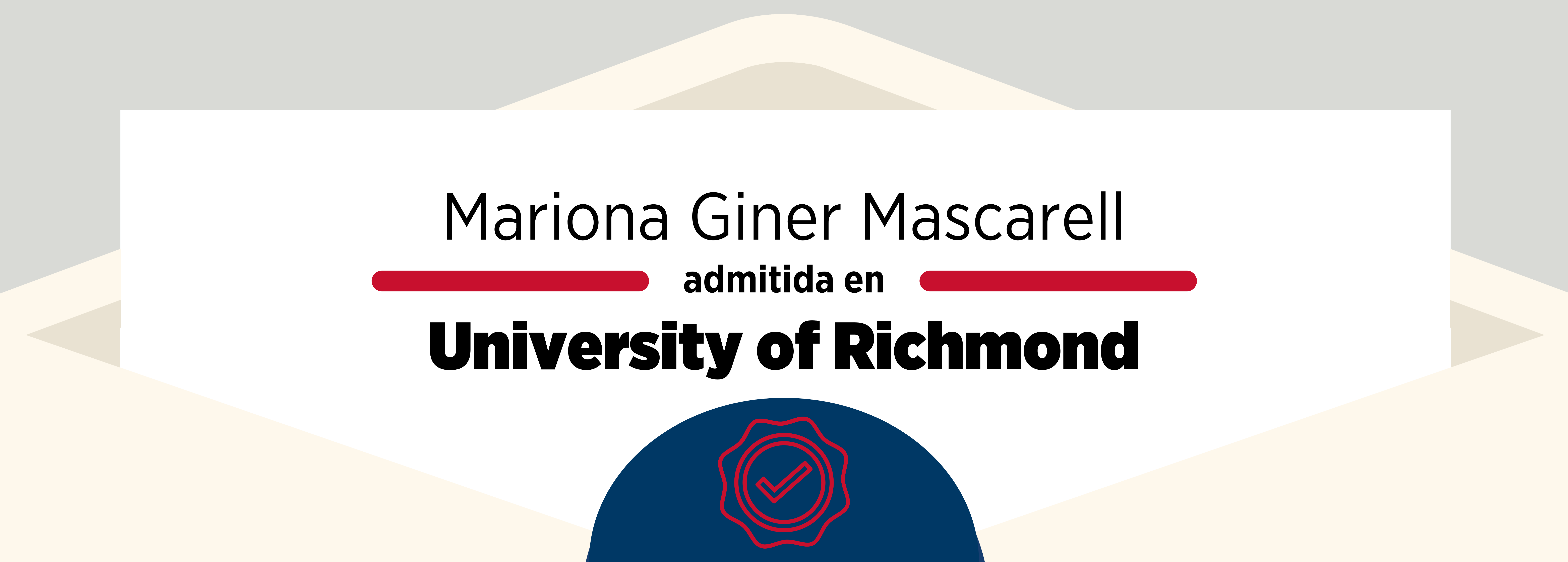 Admissions 2022: Mariona Giner Mascarell & University of Richmond