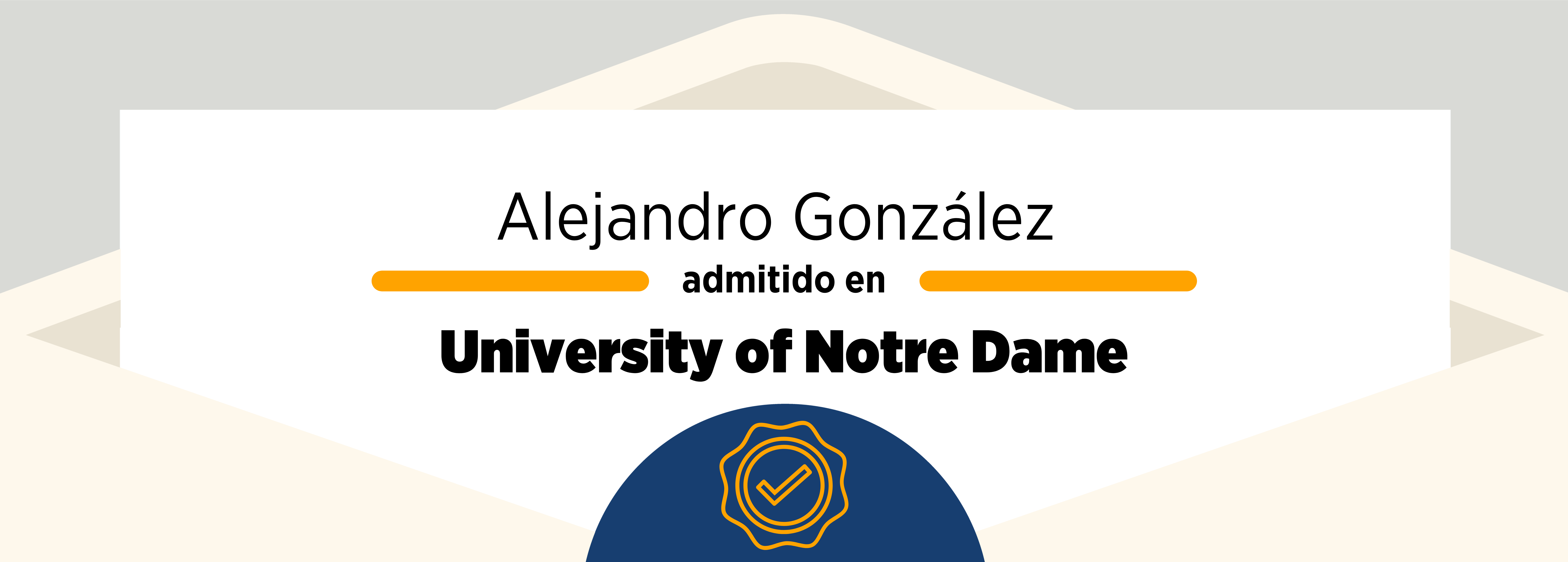 Admissions 2023: Álex González and University of Notre Dame
