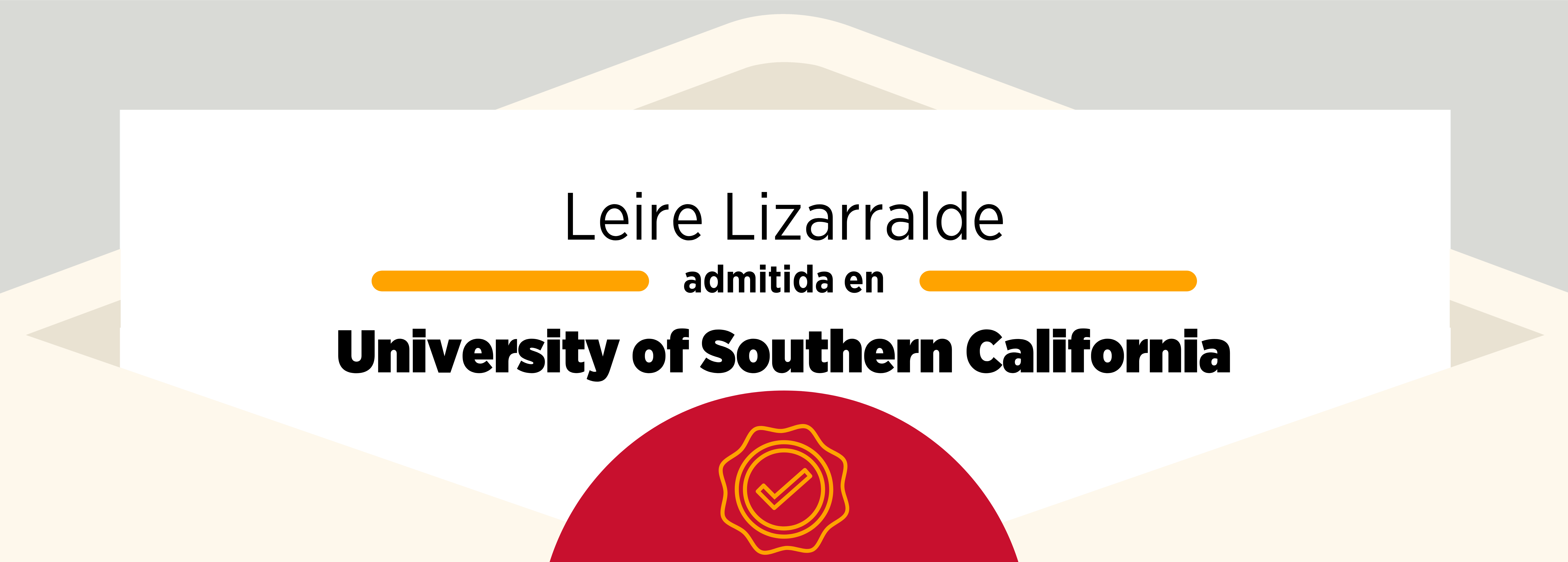 Admissions 2023: Leire Lizarralde and University of Southern California