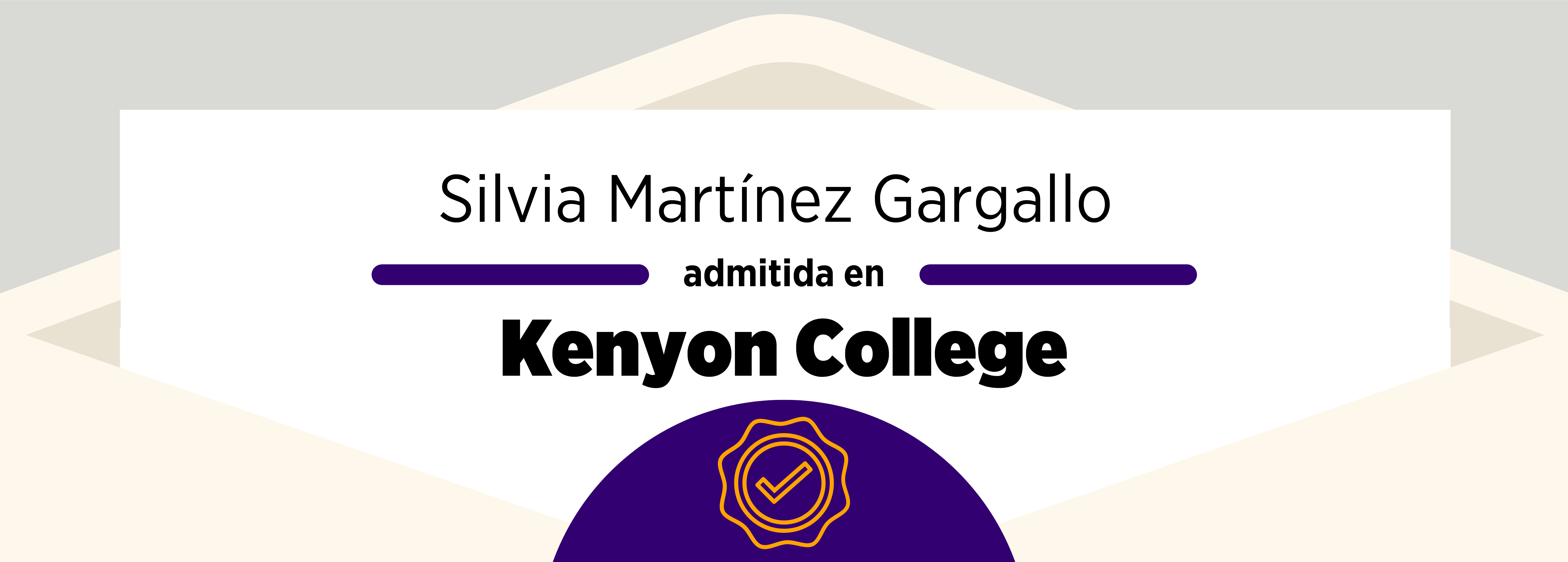 Admissions 2023: Silvia Martínez Gargallo and Kenyon College