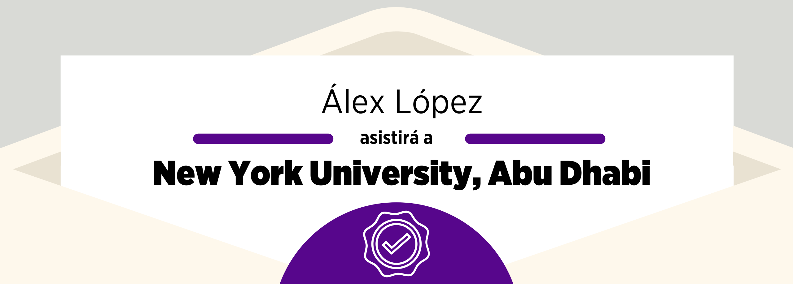 Admissions 2025: Álex López and New York University, Abu Dhabi