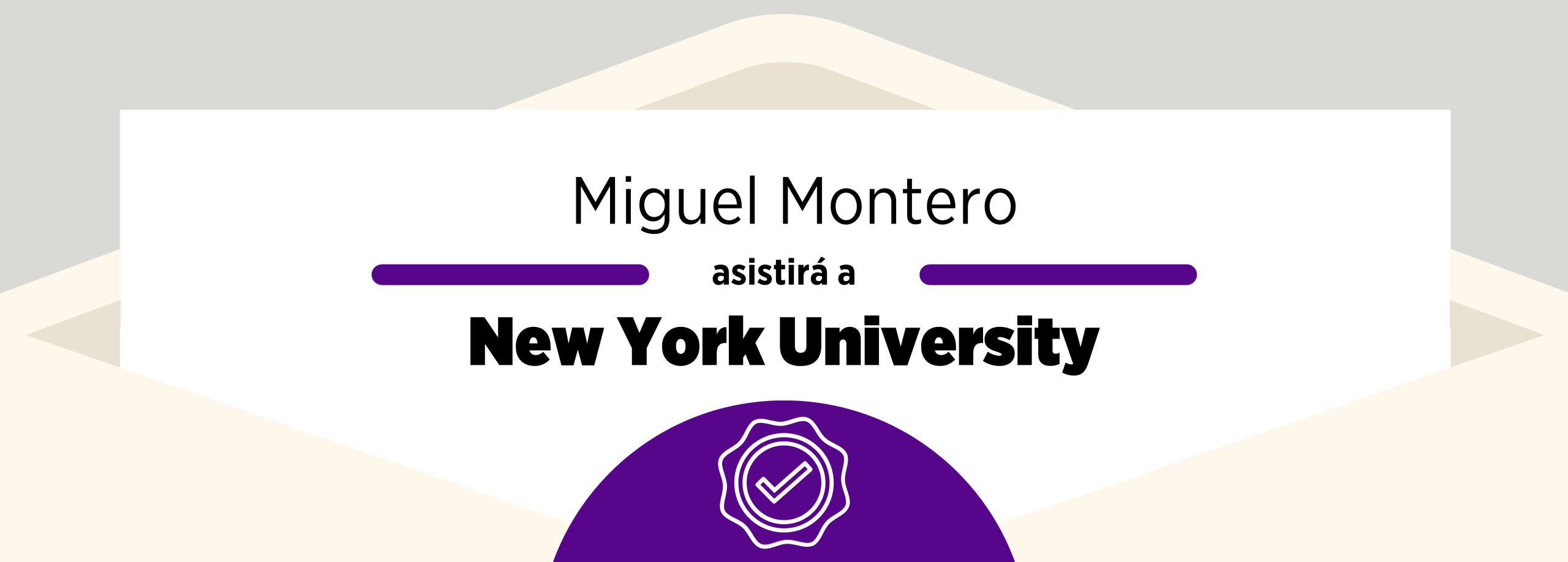 Admissions 2025: Miguel Montero and New York University
