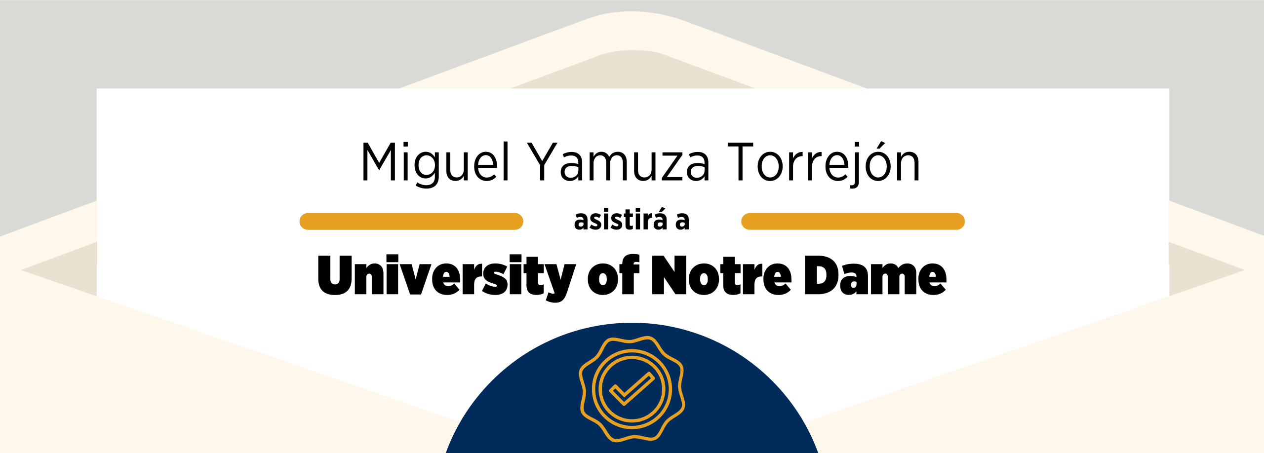 Admissions 2025: Miguel Yamuza and the University of Notre Dame